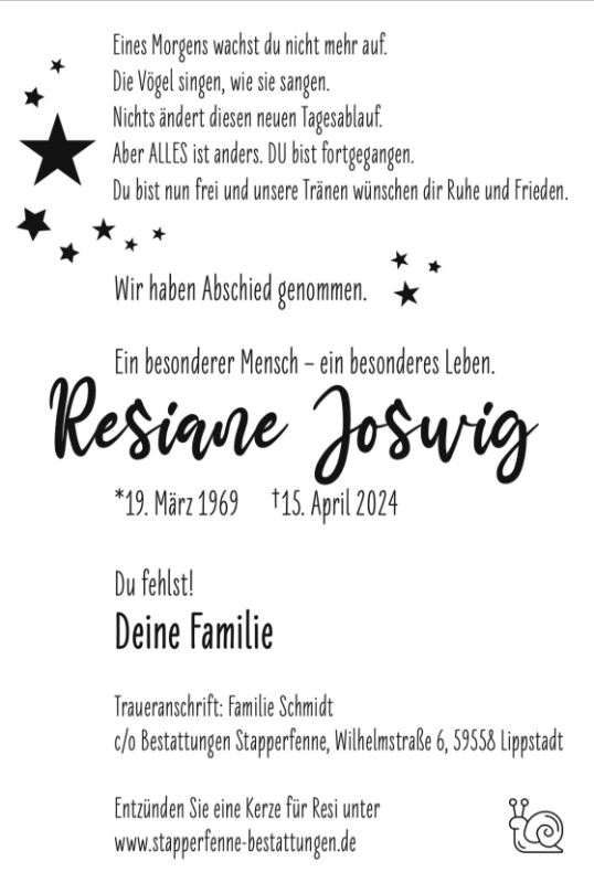 Profilbild von
            Resiane Joswig